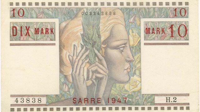 10 Mark Sarre type 1947