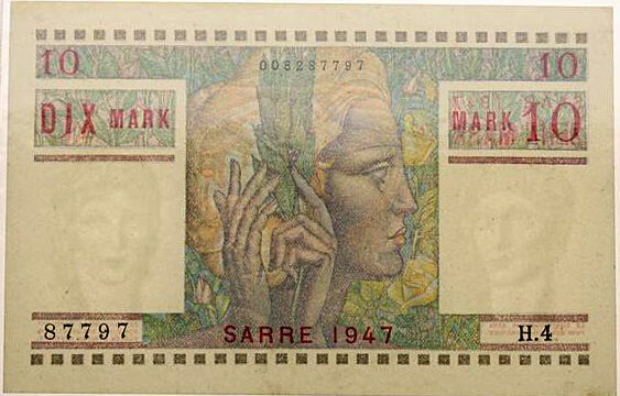 10 Mark Sarre type 1947