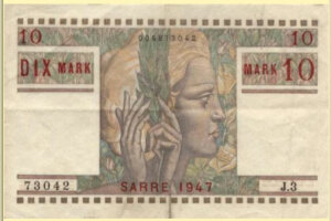 10 Mark Sarre type 1947