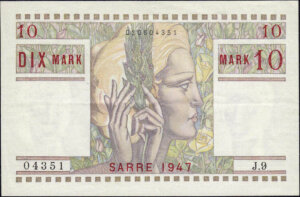 10 Mark Sarre type 1947