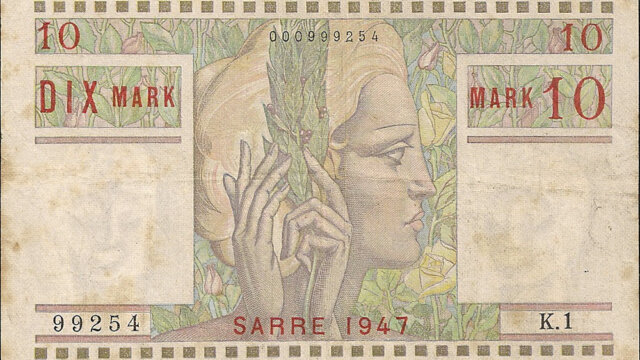 10 Mark Sarre type 1947