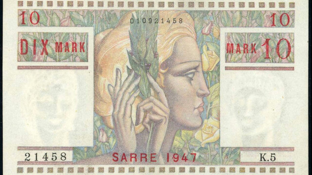 10 Mark Sarre type 1947