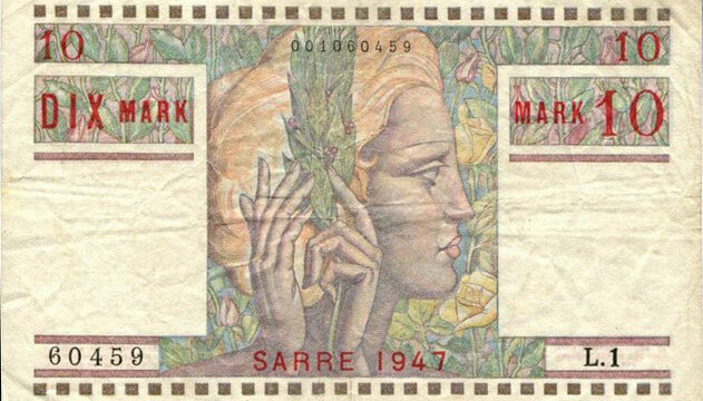 10 Mark Sarre type 1947