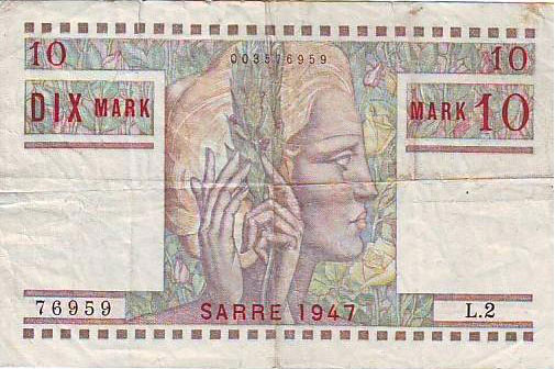 10 Mark Sarre type 1947