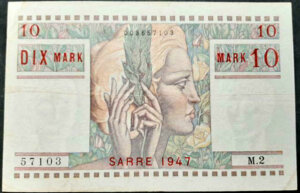 10 Mark Sarre type 1947