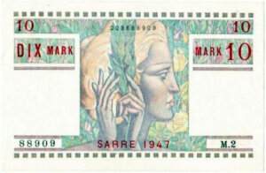 10 Mark Sarre type 1947