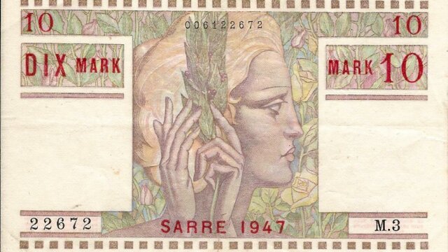 10 Mark Sarre type 1947