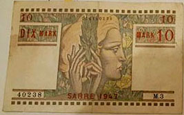 10 Mark Sarre type 1947