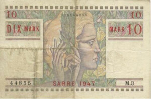 10 Mark Sarre type 1947