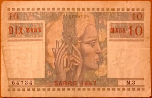 10 Mark Sarre type 1947