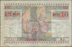 10 Mark Sarre type 1947