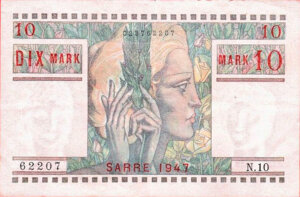 10 Mark Sarre type 1947