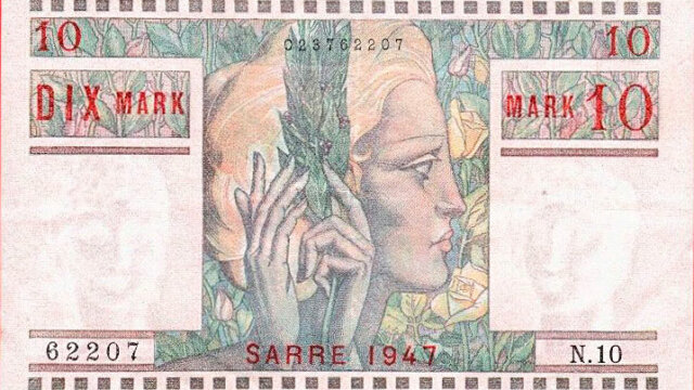 10 Mark Sarre type 1947