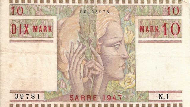 10 Mark Sarre type 1947