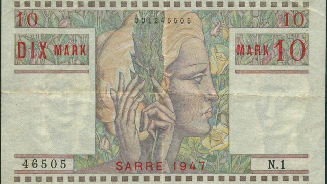 10 Mark Sarre type 1947