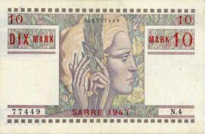 10 Mark Sarre type 1947