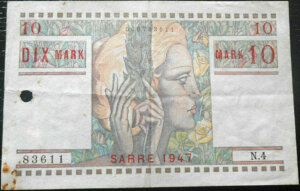 10 Mark Sarre type 1947