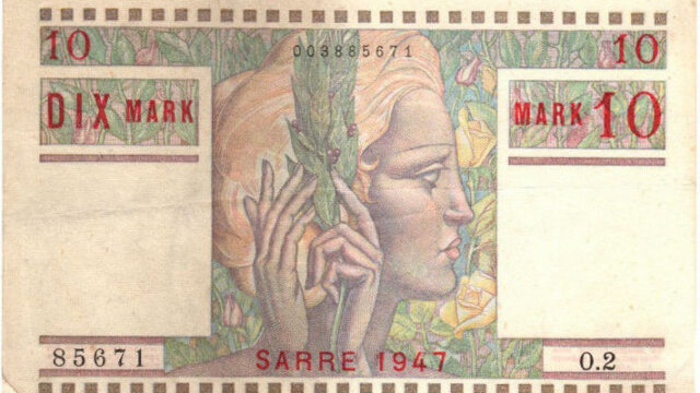 10 Mark Sarre type 1947