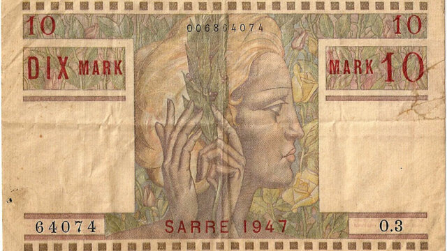 10 Mark Sarre type 1947