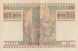 10 Mark Sarre type 1947