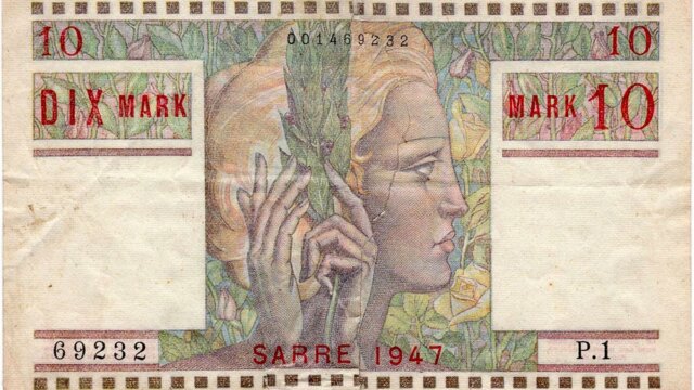 10 Mark Sarre type 1947