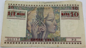 10 Mark Sarre type 1947