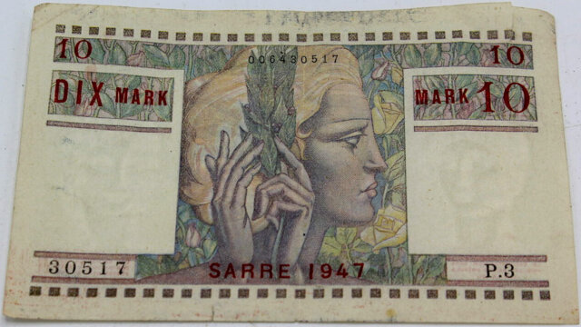 10 Mark Sarre type 1947