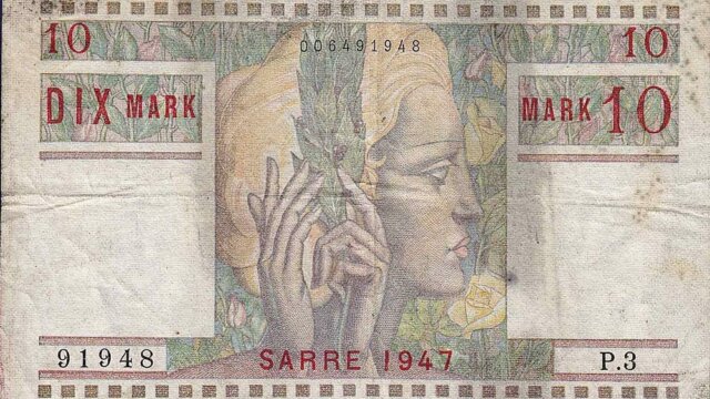 10 Mark Sarre type 1947