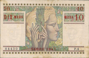 10 Mark Sarre type 1947