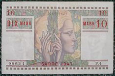 10 Mark Sarre type 1947