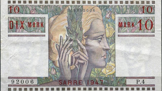 10 Mark Sarre type 1947