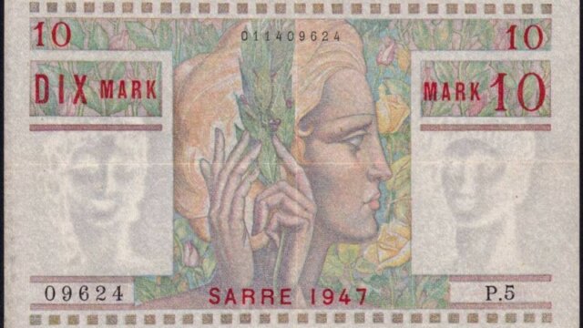 10 Mark Sarre type 1947