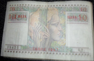 10 Mark Sarre type 1947