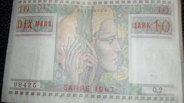 10 Mark Sarre type 1947