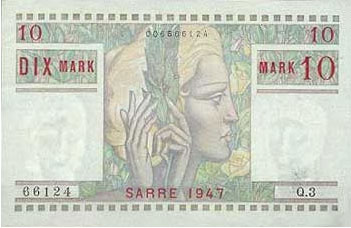 10 Mark Sarre type 1947