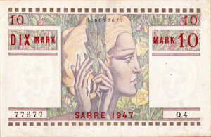 10 Mark Sarre type 1947