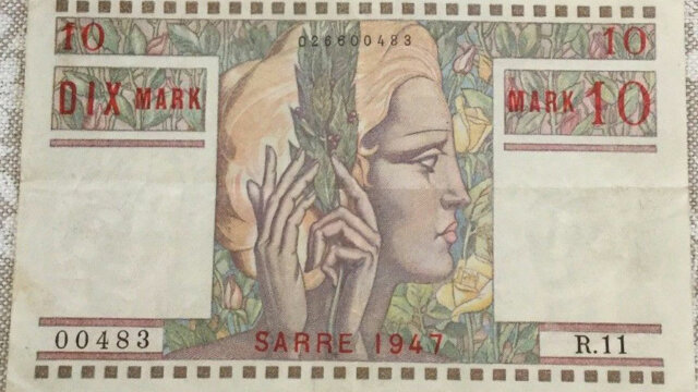 10 Mark Sarre type 1947