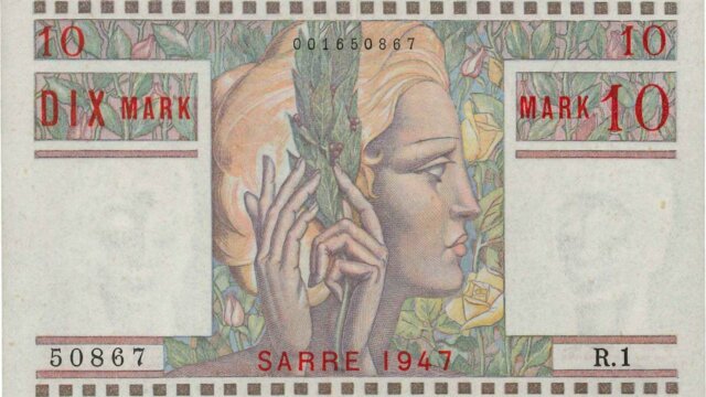 10 Mark Sarre type 1947