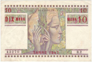 10 Mark Sarre type 1947