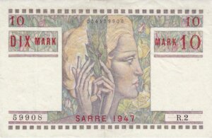 10 Mark Sarre type 1947