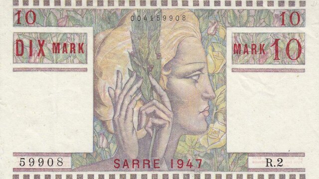 10 Mark Sarre type 1947