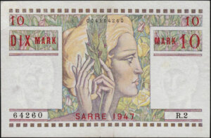 10 Mark Sarre type 1947