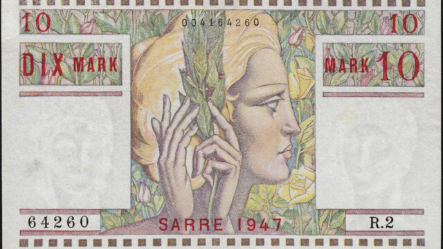 10 Mark Sarre type 1947