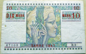 10 Mark Sarre type 1947