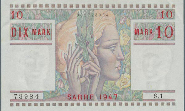 10 Mark Sarre type 1947