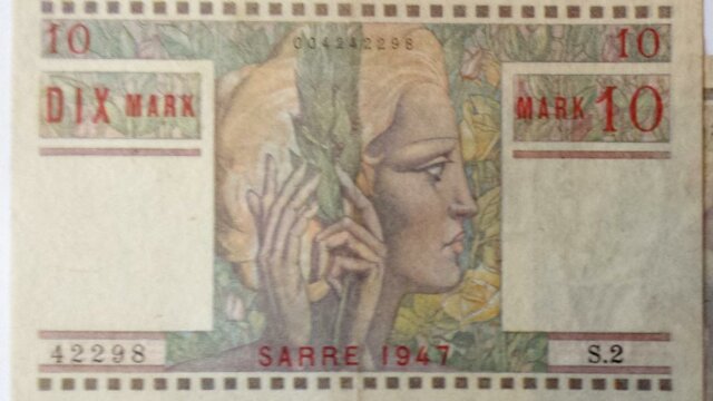 10 Mark Sarre type 1947