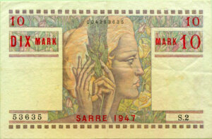 10 Mark Sarre type 1947