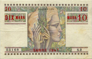 10 Mark Sarre type 1947