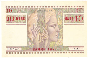 10 Mark Sarre type 1947