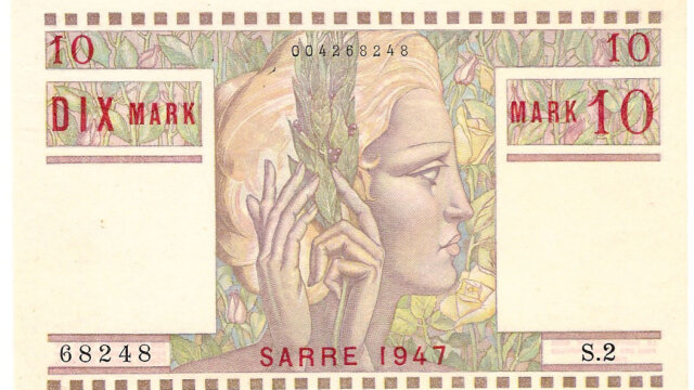 10 Mark Sarre type 1947